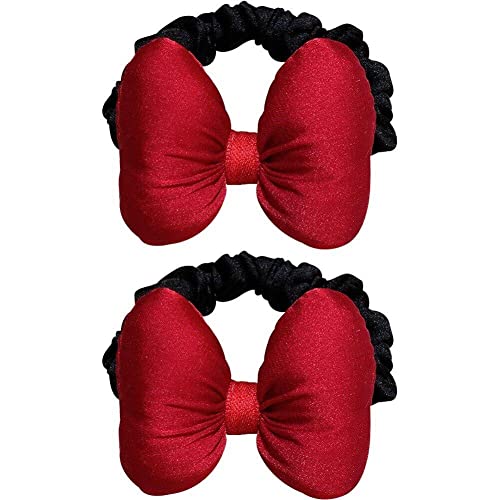 2 Pcs Haarbögen Elastische Haarbindungen Big Bogen Pferdeschwanzhalter Elastische Bindungen Haarzubehör Für Frauen Mädchen von Fopytu