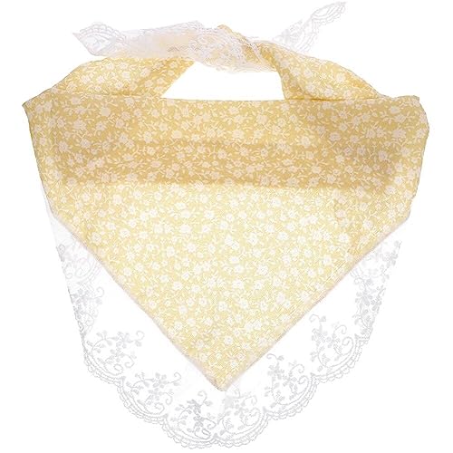 Blumen Elastische Haare Bandanas Schal Stirnband Spitzenkopf Kerchief Blütengedruckte Turban Stirnbänder Haare Bandanas Haarzubehör Für Frauen von Fopytu