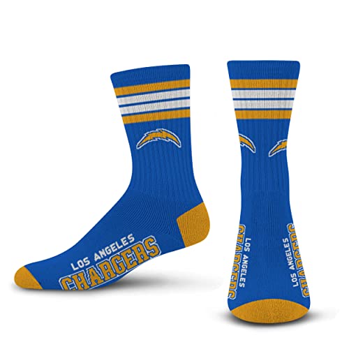 For Bare Feet Herren NFL 4-Streifen Deuce Performance Crew Socken von For Bare Feet
