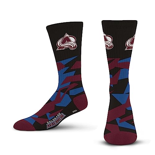 For Bare Feet Herren Shattered Camo NHL Crew-Socken, Team-Farbe, Large von For Bare Feet