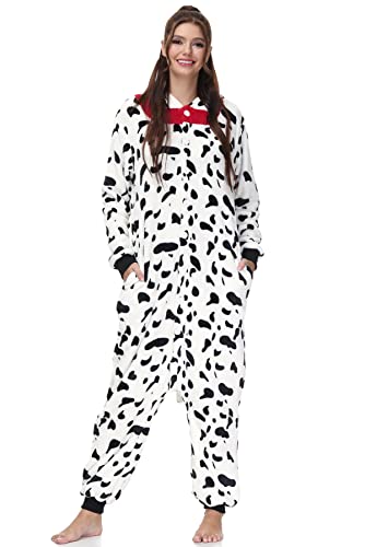 For G and PL Dalmatiner Kostüm für Erwachsene Animal Halloween Karneval Party Cosplay Jumpsuit Damen M von For G and PL