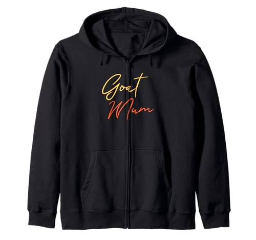 Goat Mum Lustige Mama im Skriptstil Kapuzenjacke von For Mum Inspire