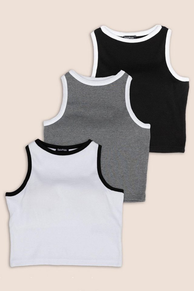 For You Moda Body 3-teiliges Schwarz-Weiß-Anthrazit Gepolstertes Radtrikot von For You Moda