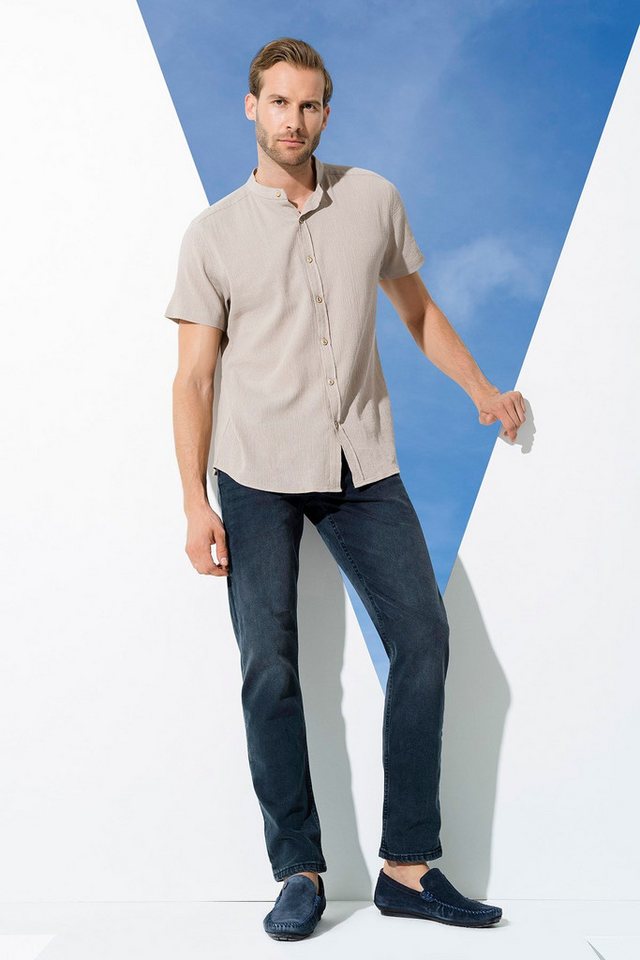 For You Moda Karohemd Bio Yaka Kurzarmhemd von For You Moda