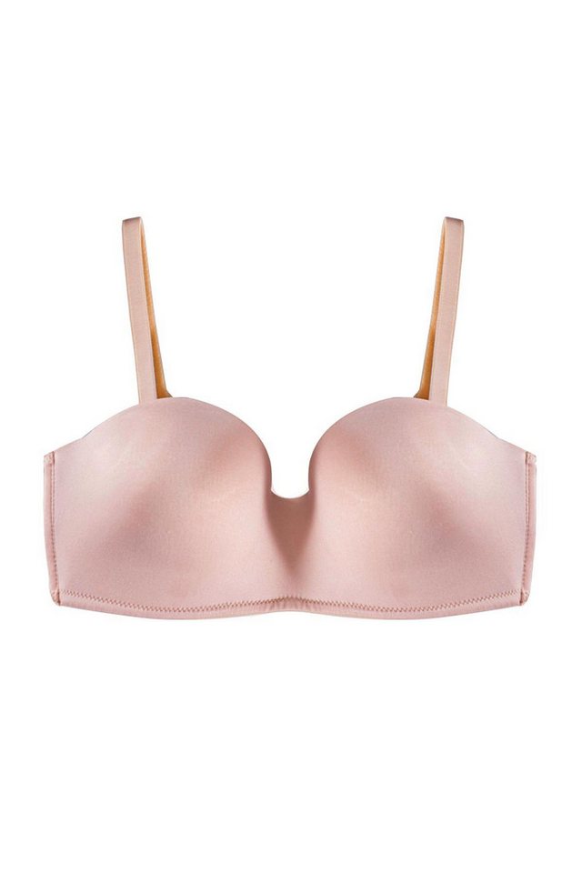 For You Moda Schalen-BH Vollschalen-BH ohne Träger in Beige von For You Moda