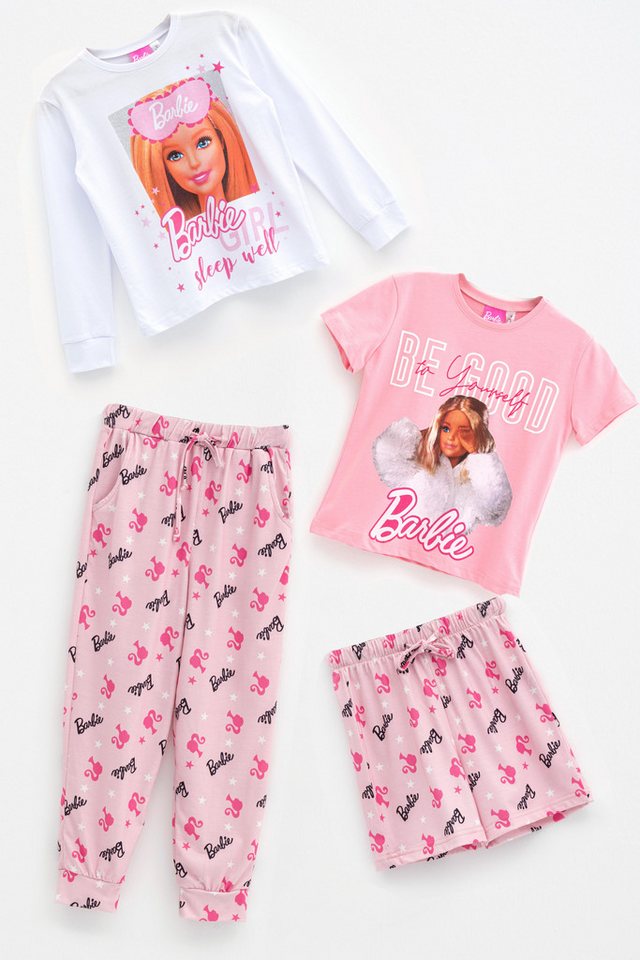 For You Moda Shorts 4-teiliges Barbie T-Shirt und Pink Shorts Set von For You Moda