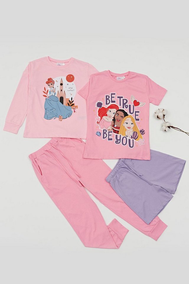 For You Moda Shorts 4-teiliges Disney Prinzessin Ariel T-Shirt und Shorts Set von For You Moda