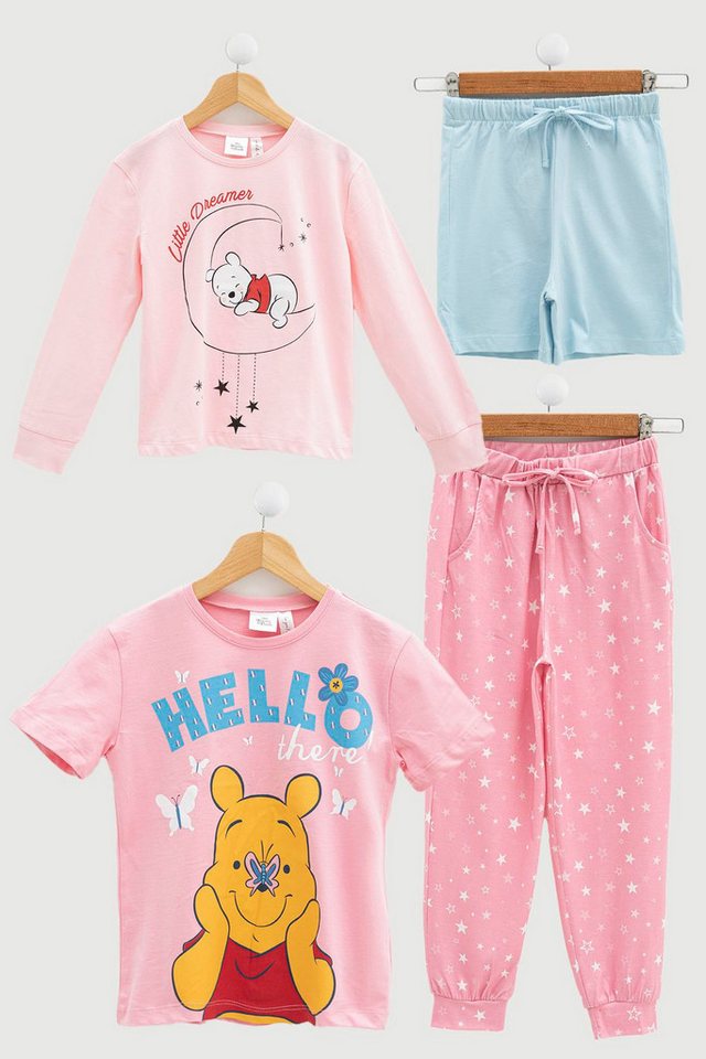 For You Moda Shorts 4-teiliges Winnie The Pooh T-Shirt und Shorts Set von For You Moda