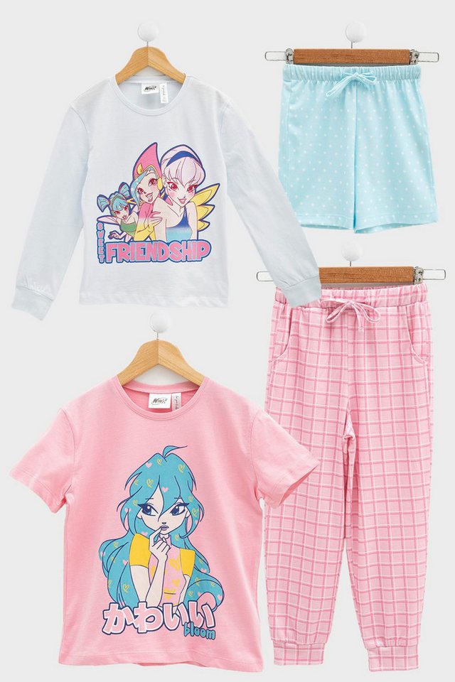 For You Moda Shorts 4-teiliges Winx Print T-Shirt & Shorts Set von For You Moda