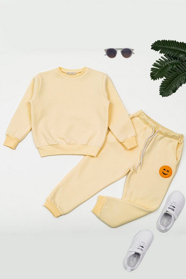 For You Moda Shorts Gelbes Besticktes Co-ord Set von For You Moda