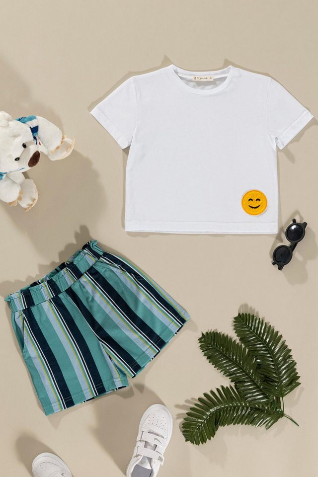 For You Moda Shorts Grünes Detail-Trainingsanzug von For You Moda