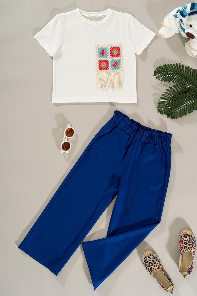 For You Moda Shorts Spitzen-Taschendetail Hosen-Set von For You Moda