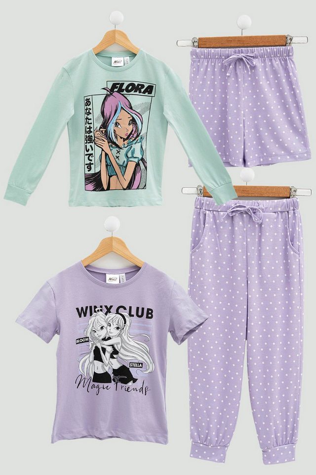 For You Moda Shorts Winx Print T-Shirt & Shorts Set - Flieder von For You Moda