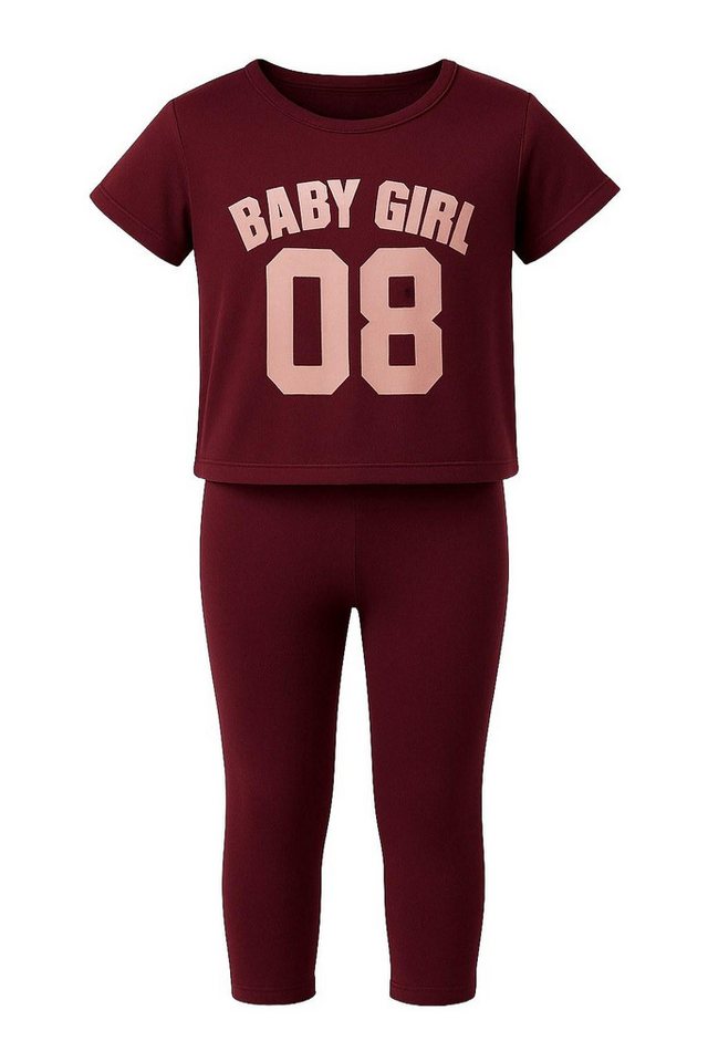 For You Moda Sweatanzug 3-teiliges Set aus bedrucktem T-Shirt, Unterhemd und Leggings für Baby For You Moda Sweatanzug 3-teiliges Set aus bedrucktem T-Shirt, Unterhemd und Leggings für Baby von For You Moda
