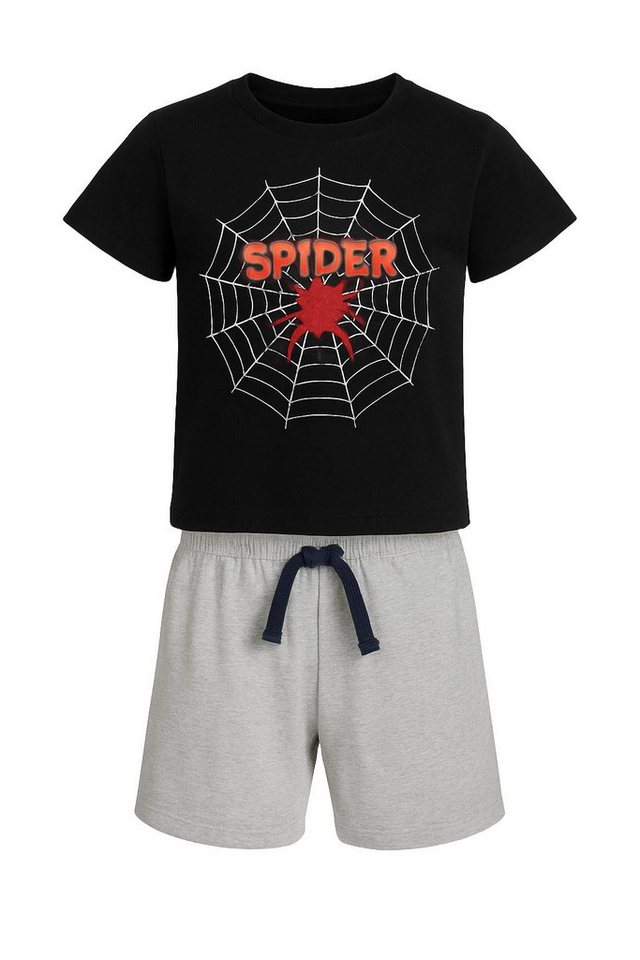 For You Moda Sweatanzug Set mit Unterteil und Oberteil mit Spinnen-Print von For You Moda