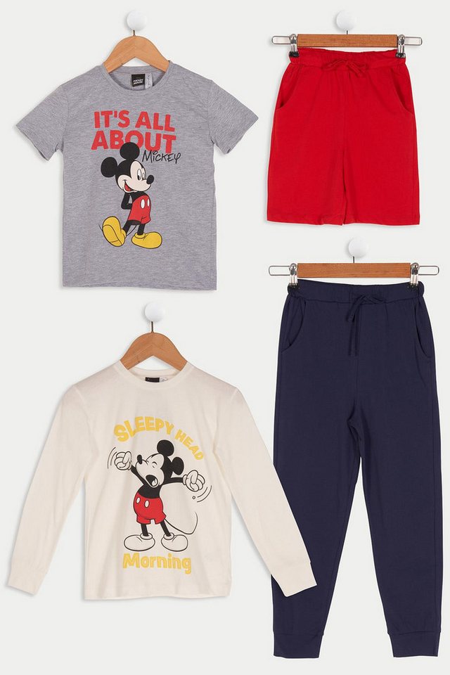 For You Moda T-Shirt 4-teiliges Mickey Mouse T-Shirt und Shorts Set von For You Moda