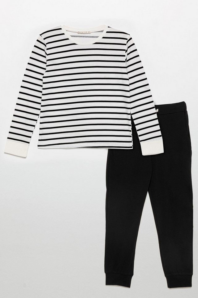 For You Moda T-Shirt Langarm Schwarzes Radsport-Set von For You Moda