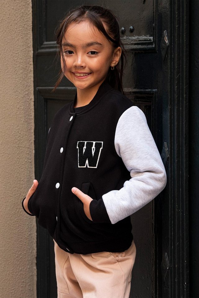 For You Moda Windbreaker Schwarze bestickte Mädchen Bomberjacke von For You Moda