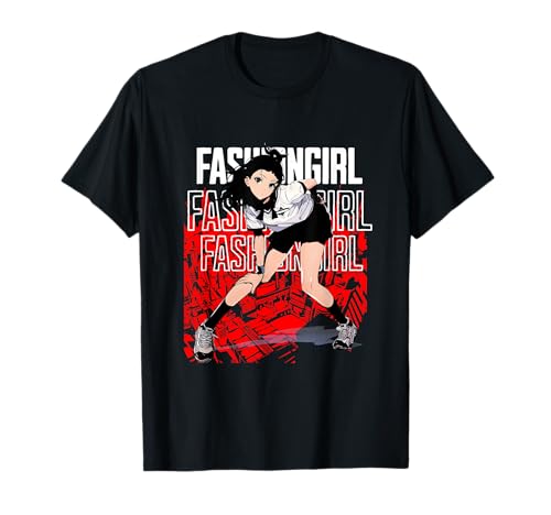 Modisches Anime-Mädchen, ästhetischer Stil T-Shirt von For japan animation and fashion lovers