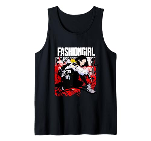 Modisches Anime-Mädchen, ästhetischer Stil Tank Top von For japan animation and fashion lovers