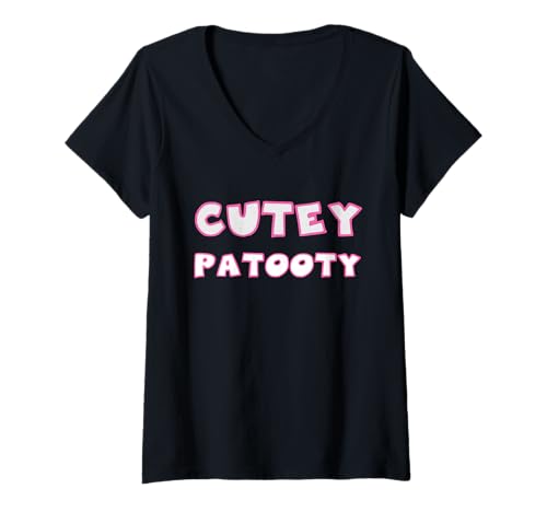 Damen Süße Patooty T-Shirt mit V-Ausschnitt Damen Süße Patooty T-Shirt mit V-Ausschnitt von For the Cuties