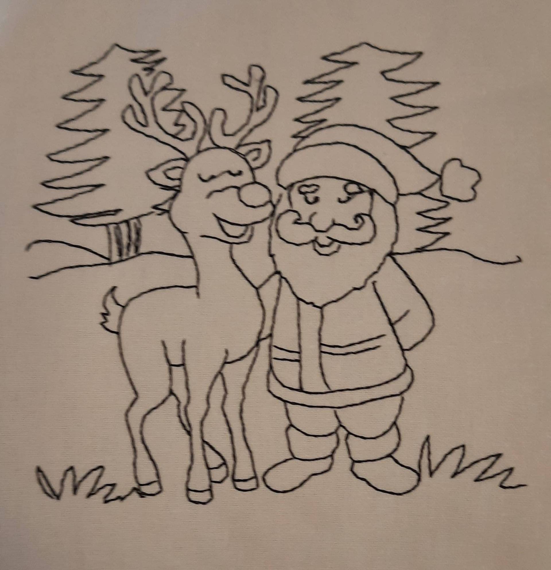 Weihnachtsmann Und Rentier Ausmaltäschchen Weihnachtsmann Und Rentier Ausmaltäschchen von ForASmileGiftDesign