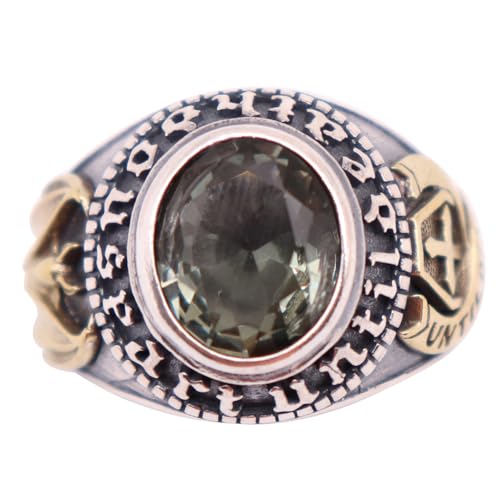 Rauch stein ring für herren 925 sterling silber until death do us part Ring offen verstellbar Rauch stein ring für herren 925 sterling silber until death do us part Ring offen verstellbar von ForFox
