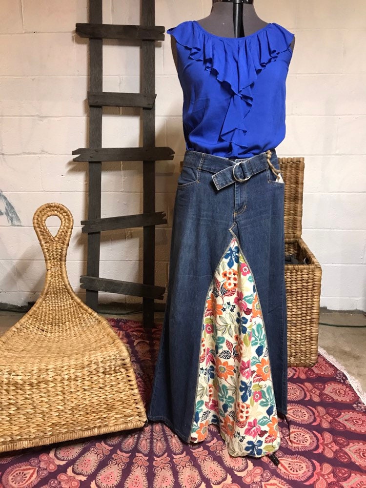 Denim Floral Mit D-Ring Gürtel von ForGivingThreads