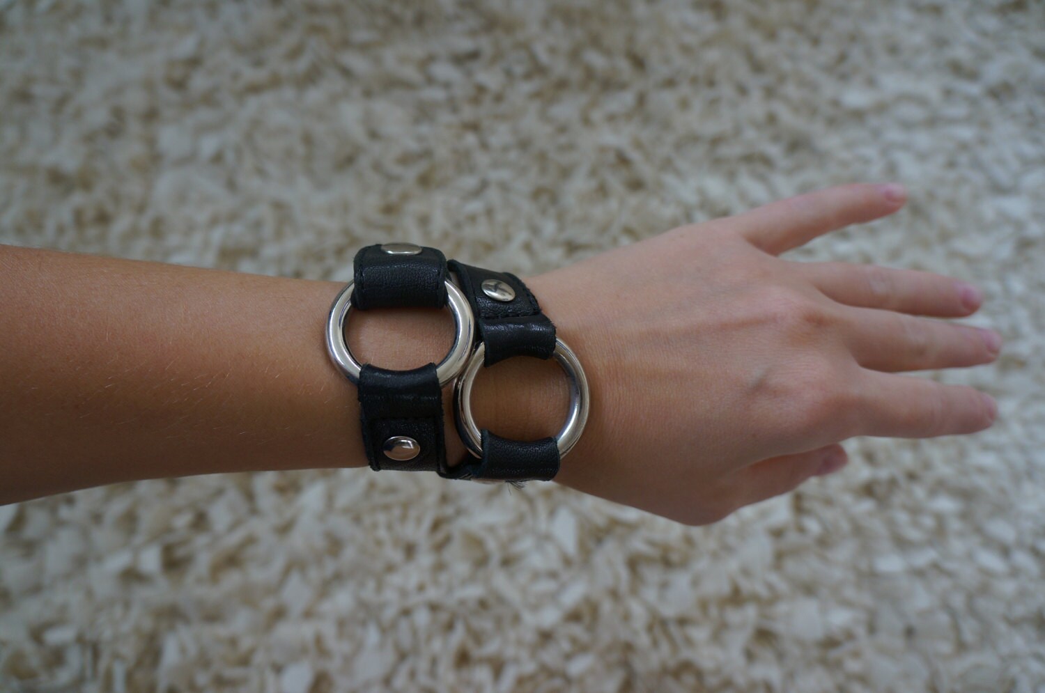 Manschette Chocker Combo Kalb Leder Schmuck Manschette Chocker Combo Kalb Leder Schmuck von ForGnomes
