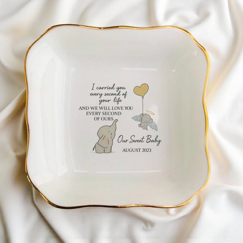 Personalized Baby Memorial Ring Dish - Infant Loss Keepsake Sympathy Gift von ForHerLuck