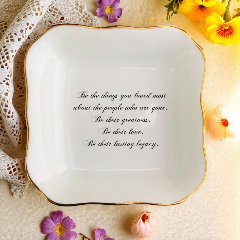 Personalized Sympathy Gift Ring Dish/Uplifting Gifts/Family Gifts/Mom Grief Gift/Christmas Gifts/Memorial Gifts/Grandma Thinking Of You von ForHerLuck