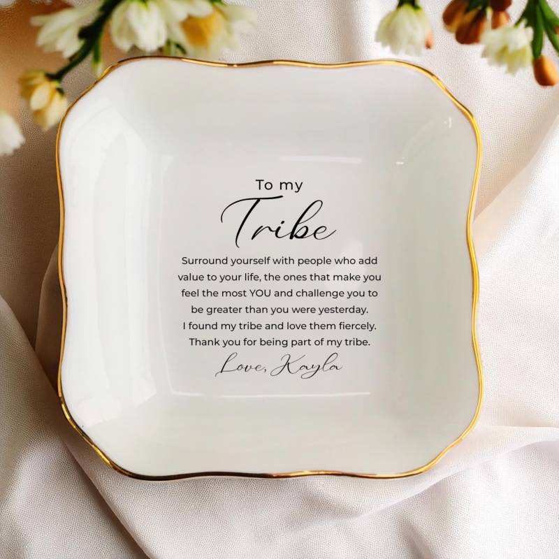 Personalized Tribe Friendship Gifts Ring Dish/Birthday Gift/Friends Gift/Sister Gift/Friendship Gift/Best Friend/Bestie Gift/Girls Trip Gift von ForHerLuck