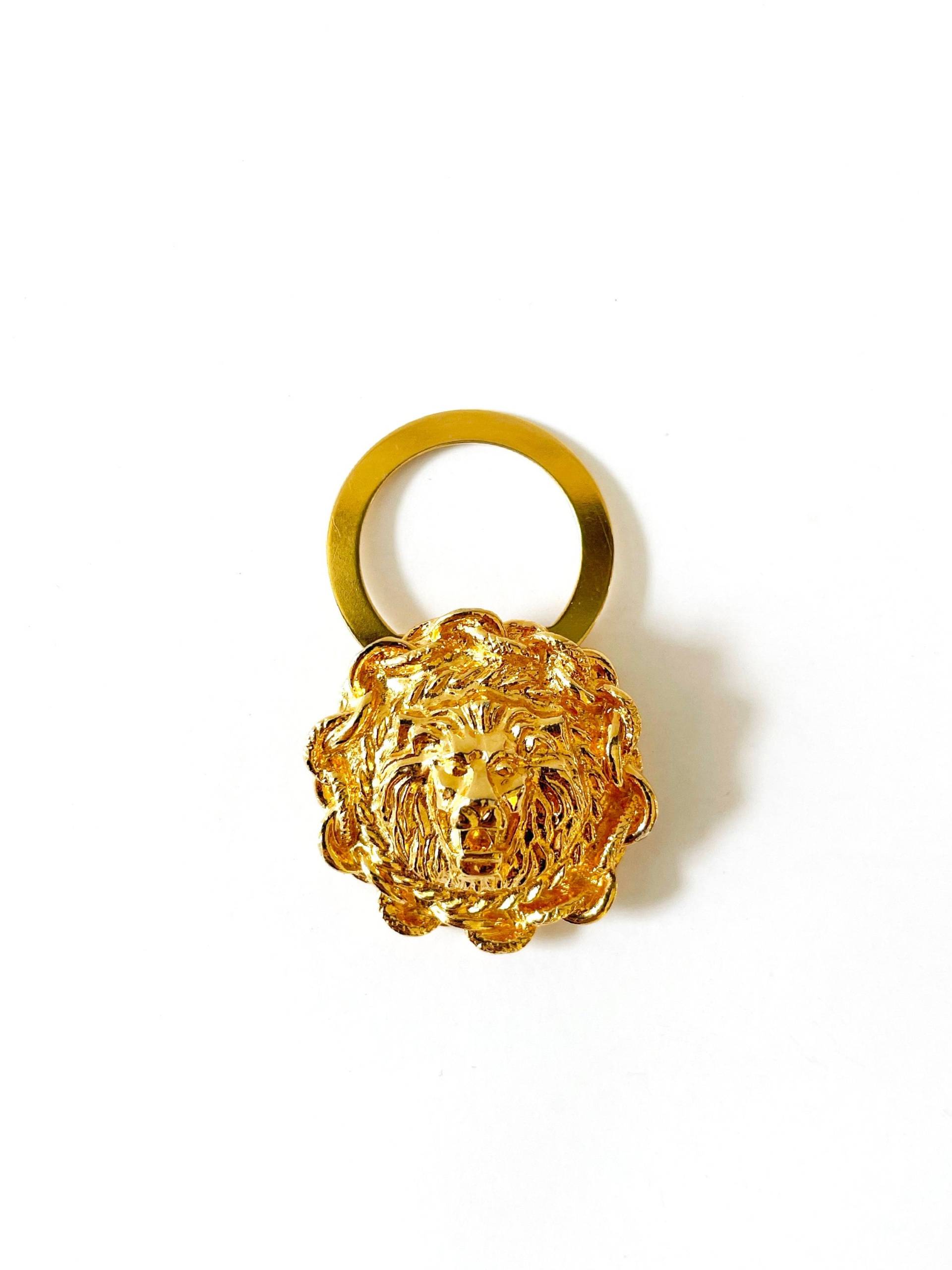 Vintage Gold Tone Löwe Schal Clip Vintage Gold Tone Löwe Schal Clip von ForSadiesSake