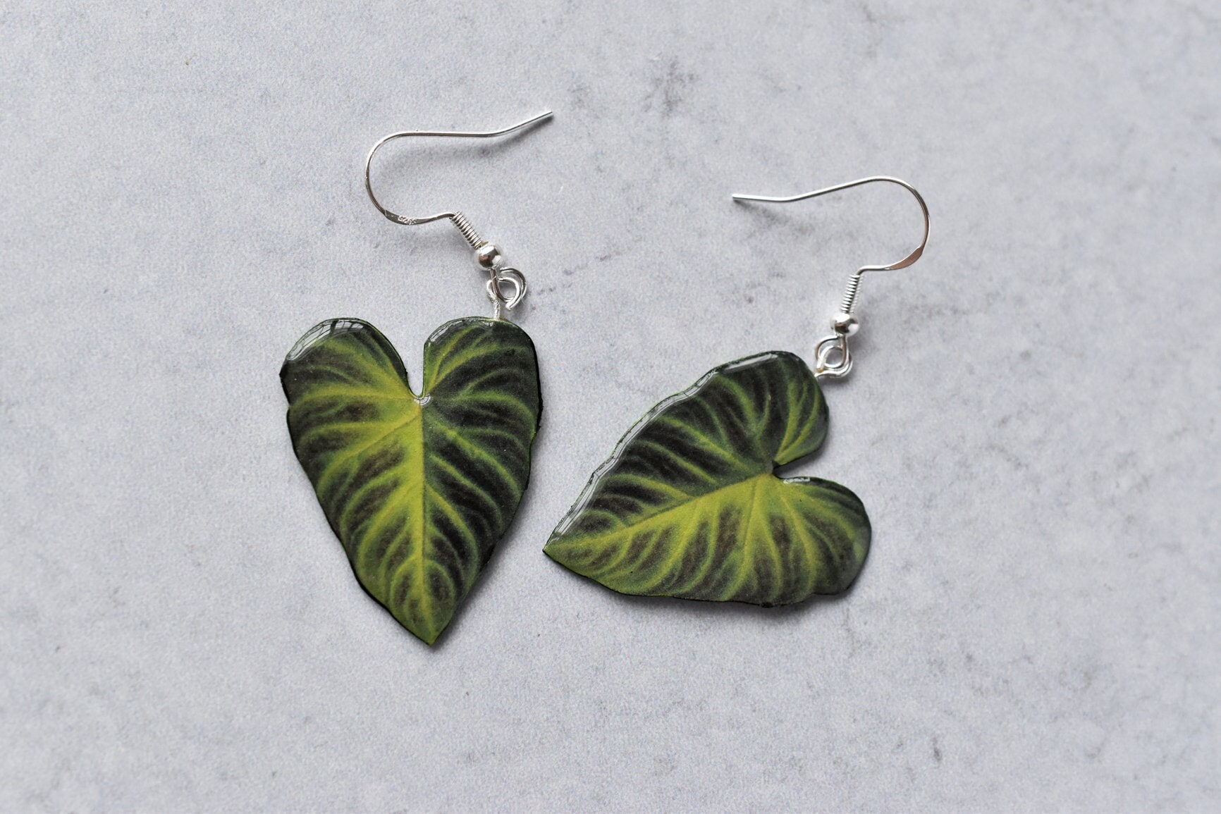 Philodendron Verrucosum || Handgemachte Blatt Ohrringe Pflanzen Sterling Silber Philodendron Verrucosum || Handgemachte Blatt Ohrringe Pflanzen Sterling Silber von ForTheLoveOfFoliage
