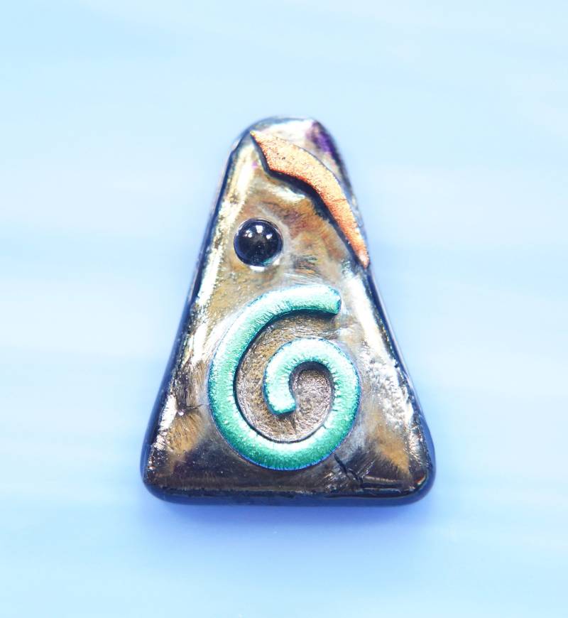 Dichroic Fusing Glas Cabochon Anhänger Halskette Dichroic Fusing Glas Cabochon Anhänger Halskette von ForThePeople