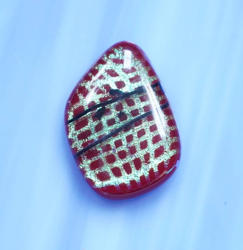 Dichroic Fusing Glas Cabochon Anhänger Halskette Dichroic Fusing Glas Cabochon Anhänger Halskette von ForThePeople