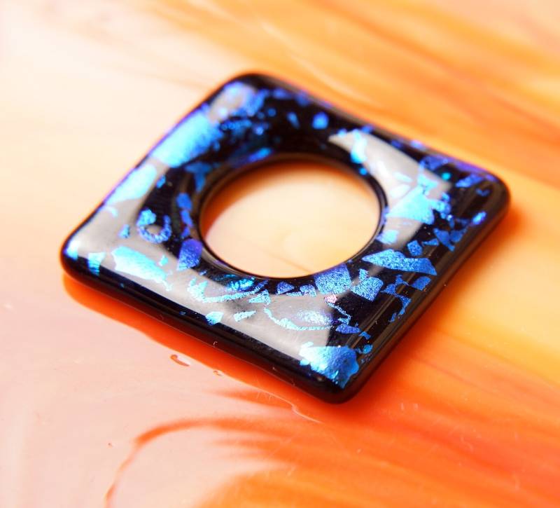 Handgemachte Dichroic Fusing Glas Cabochon Anhänger Halskette von ForThePeople