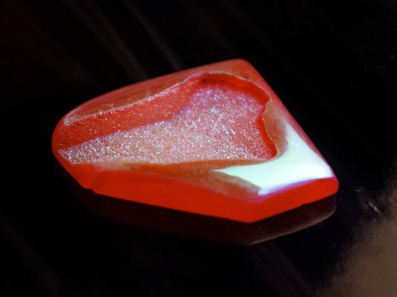 Jumbo Dichroic Cabochon Druse Druzy Anhänger Halskette Jumbo Dichroic Cabochon Druse Druzy Anhänger Halskette von ForThePeople