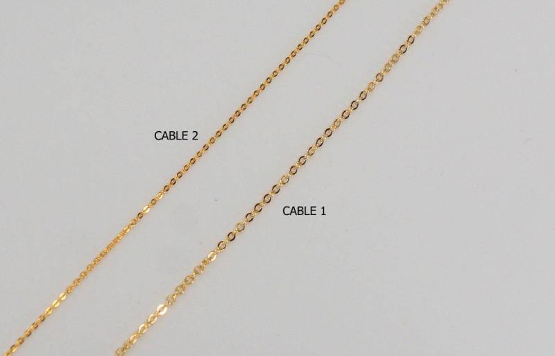 180 16Kt Vergoldete Einfache Kettenhalskette von ForYourEar