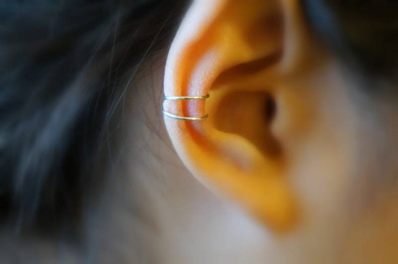 2 Keine Piercing Einfache Ohrmanschette.minimalist Ohrmanschette. Sterling Silber.14K Gold Gefüllt. 14K Rosegold von ForYourEar