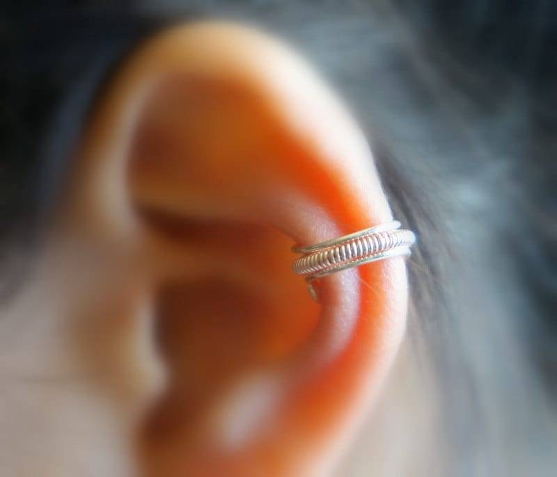 3 Einfache Und Nette Nicht Durchbohrte Ohrmanschette I Silber von ForYourEar