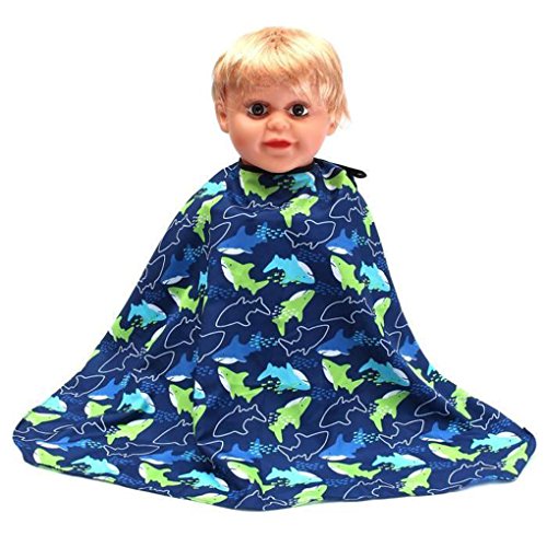 Forbestest Dolphin wasserdichte Kinder Barber Cape Haar-Ausschnitt-Kleid Schürze Friseur-Abdeckungen Kleid von Forbestest