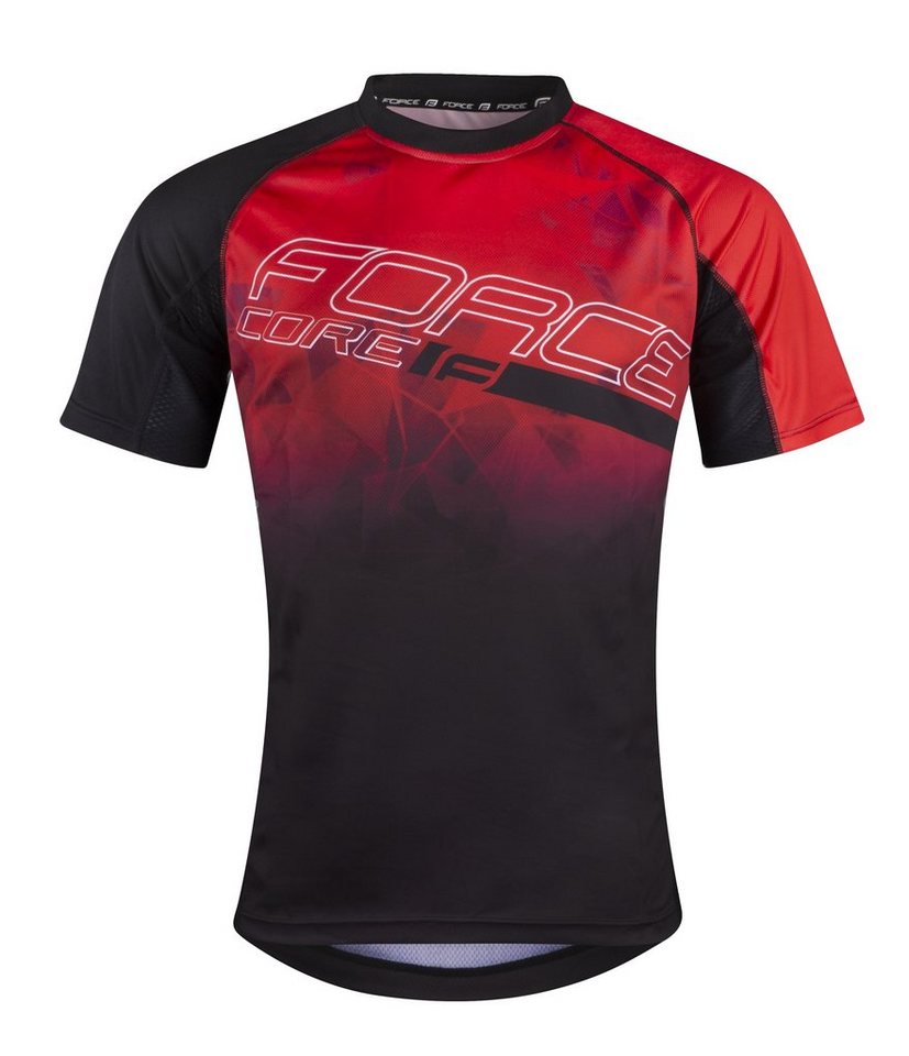 FORCE Radtrikot Jersey Trikot FORCE MTB CORE rot-schwarz von FORCE