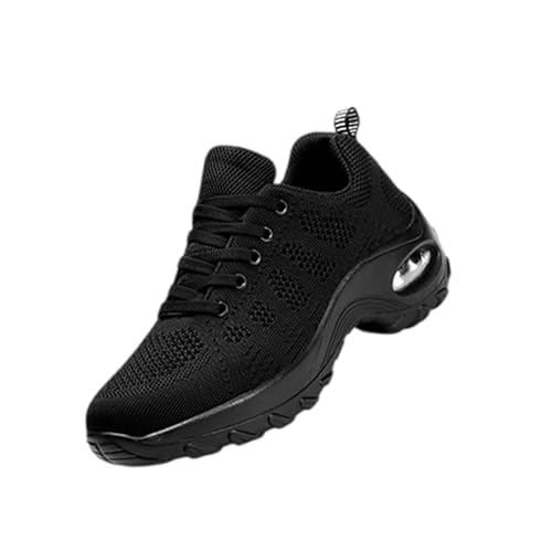 Damen Tanzschuhe Lace-Up Mesh,Luftkissen Training Tanzsneaker,Tanzschuhe Damen Line Danc,Belastbar Und Langlebig,Geeignet Jazztanz,Stepptanz,Ballett,Volkstanz Und Kindertanztraining von ForceRoute
