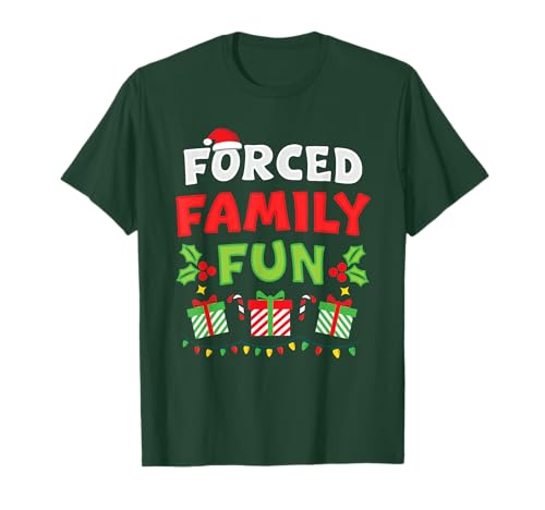 Zwangsfamilie Spaß sarkastische Weihnachtsgruppe lustig Männer Frauen T-Shirt Zwangsfamilie Spaß sarkastische Weihnachtsgruppe lustig Männer Frauen T-Shirt von Forced Family Fun - Funny Christmas Group 2025 Tee