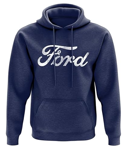 Classic Ford Script Logo Herren Kapuzenpullover von Ford Motor Company