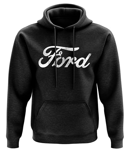 Classic Ford Script Logo Herren Kapuzenpullover von Ford Motor Company