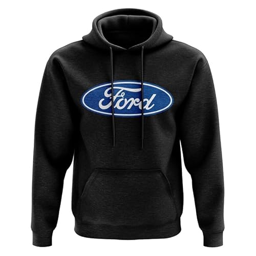 Ford Motor Company Klassischer Kapuzenpullover mit blauem Original-Logo Ford Motor Company Klassischer Kapuzenpullover mit blauem Original-Logo von Ford Motor Company
