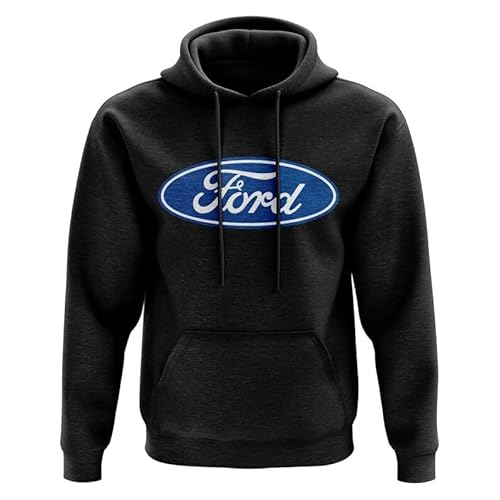 Ford Motor Company Klassischer Kapuzenpullover mit blauem Original-Logo von Ford Motor Company