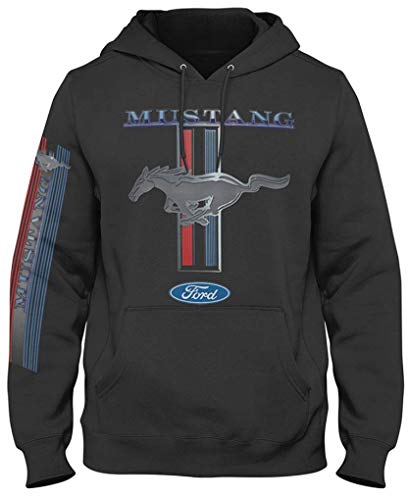 Ford Motor Ford Mustang 50 Years Herren Kapuzenpullover, Schwarz, XXL Ford Motor Ford Mustang 50 Years Herren Kapuzenpullover, Schwarz, XXL von Ford Motor Company